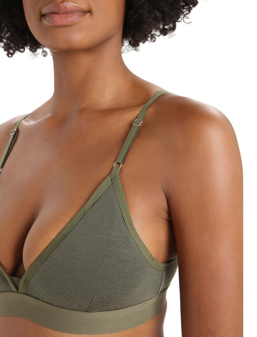 Loden Icebreaker Merino Siren Women's Bras | AU 1819CTVE